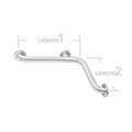 Ajw AJW UG130-G3016 30 X 16 In. Exposed Flange; 1.5 In. Diameter Grab Bar - Configuration G UG130-G3016